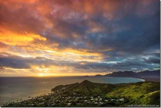 Hawaii_Oahu_Burning_Sky_Sunrise